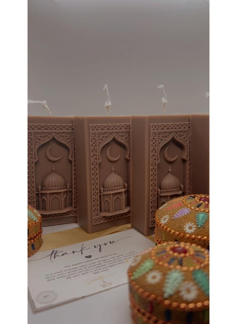 Serenity Candles شمعة رمضان سيرينيتي عود المحراب البنية – فتيل واحد (٧٧ جم) - Image 3